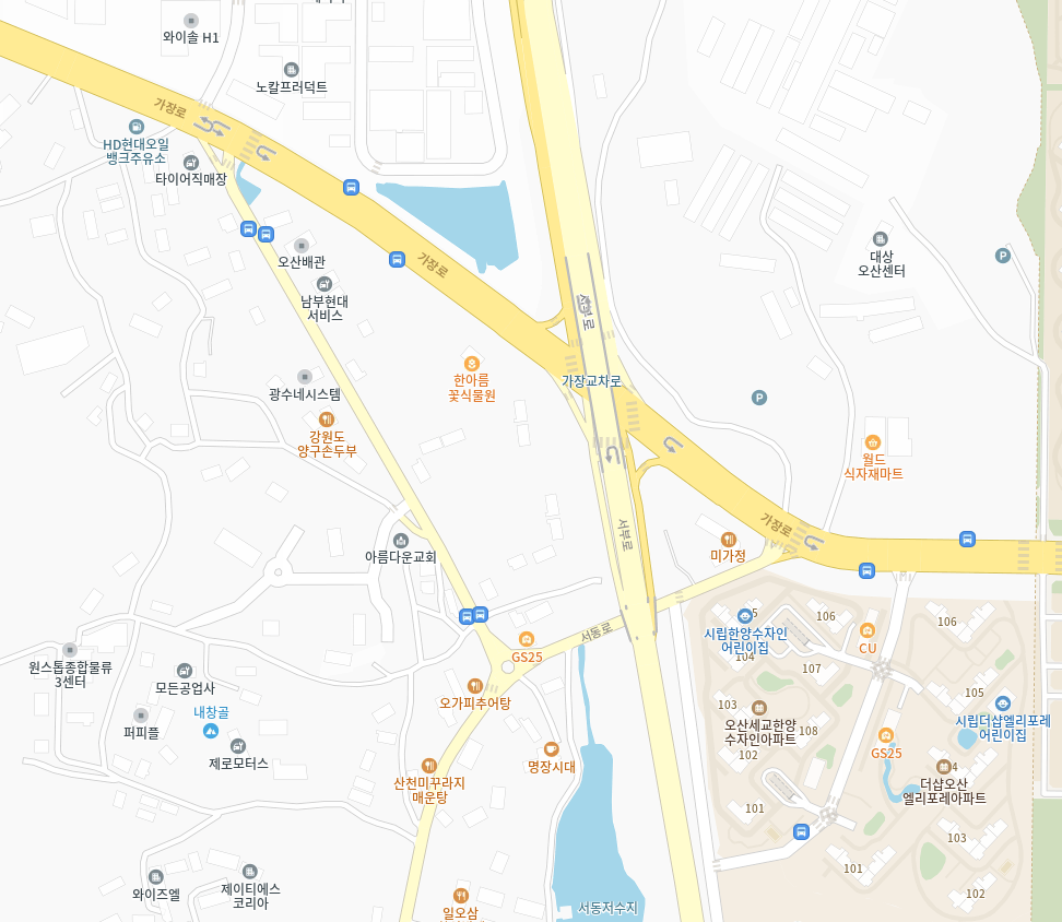 아름다운교회 약도